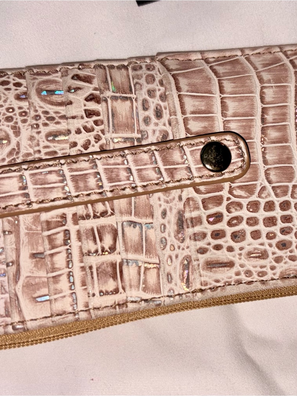 Brahmin Credit Card Wallet in Silver Birch